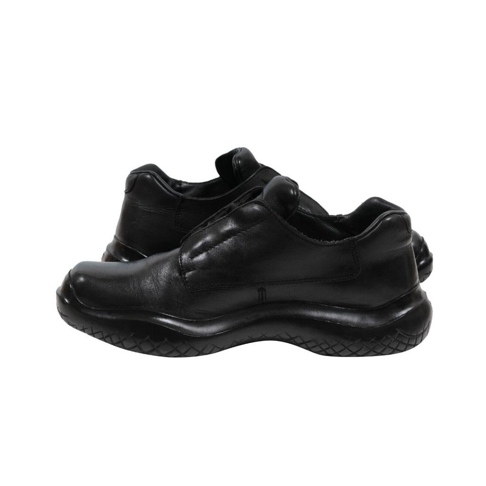 Prada Men Vintage Chunky Derby 7.5 UK8.5 Black Leather AW99 Square Toe Platform - Picture 9 of 11